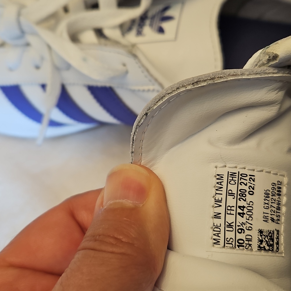 EUC Men's Adidas Munchen White and Purple Sneakers, Size 10 - Picture 7 of 7